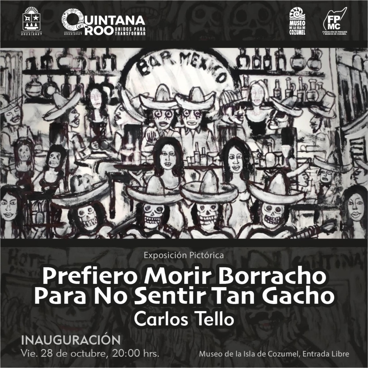 Invitan a la inauguración de las exposiciones artísticas por Día de Muertos