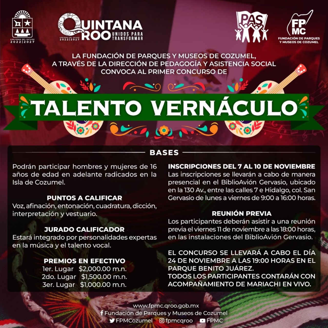 Convocan al primer concurso de canto “Talento Vernáculo”