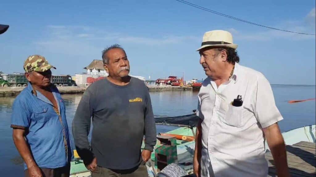 Suspenden ejidatarios tendido de cable de la CFE de Chiquilá a Holbox