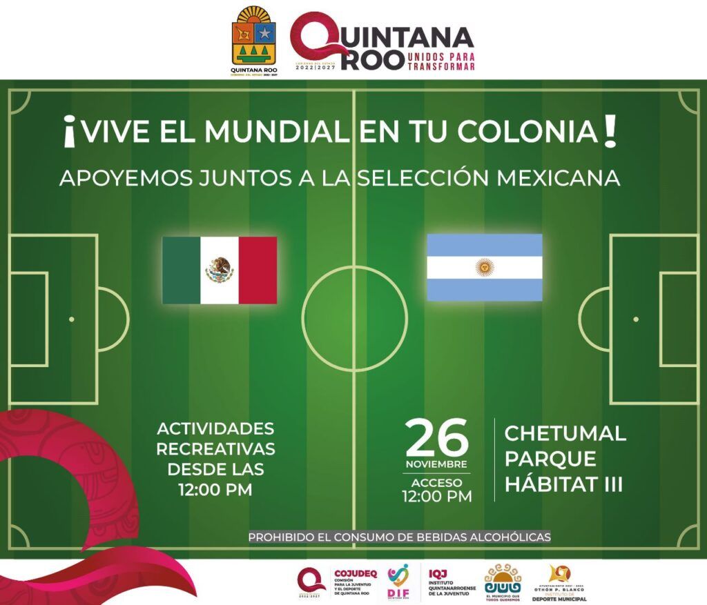 ¡Vive el Mundial en tu colonia! fortalece la sana convivencia