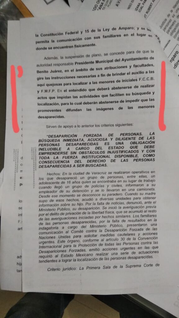 Ordena juez al Ayuntamiento de Benito Juárez abstenerse a retirar fotos y fichas de desaparecidos