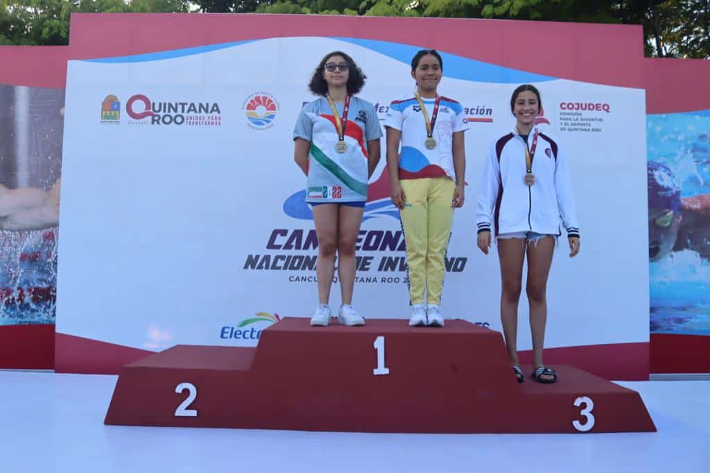 Quintana Roo continúa con cosecha de medallas en el Campeonato Nacional de Invierno de Natación 2022