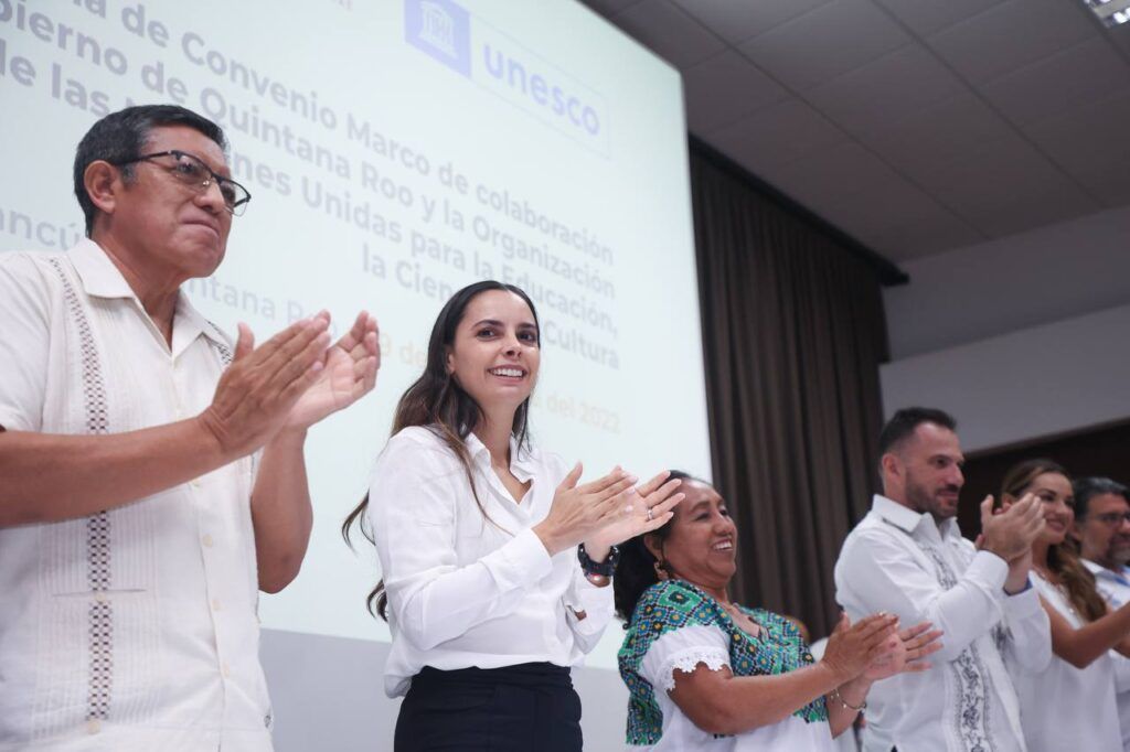 Firman en Benito Juárez convenio entre Gobierno de Quintana Roo y la UNESCO