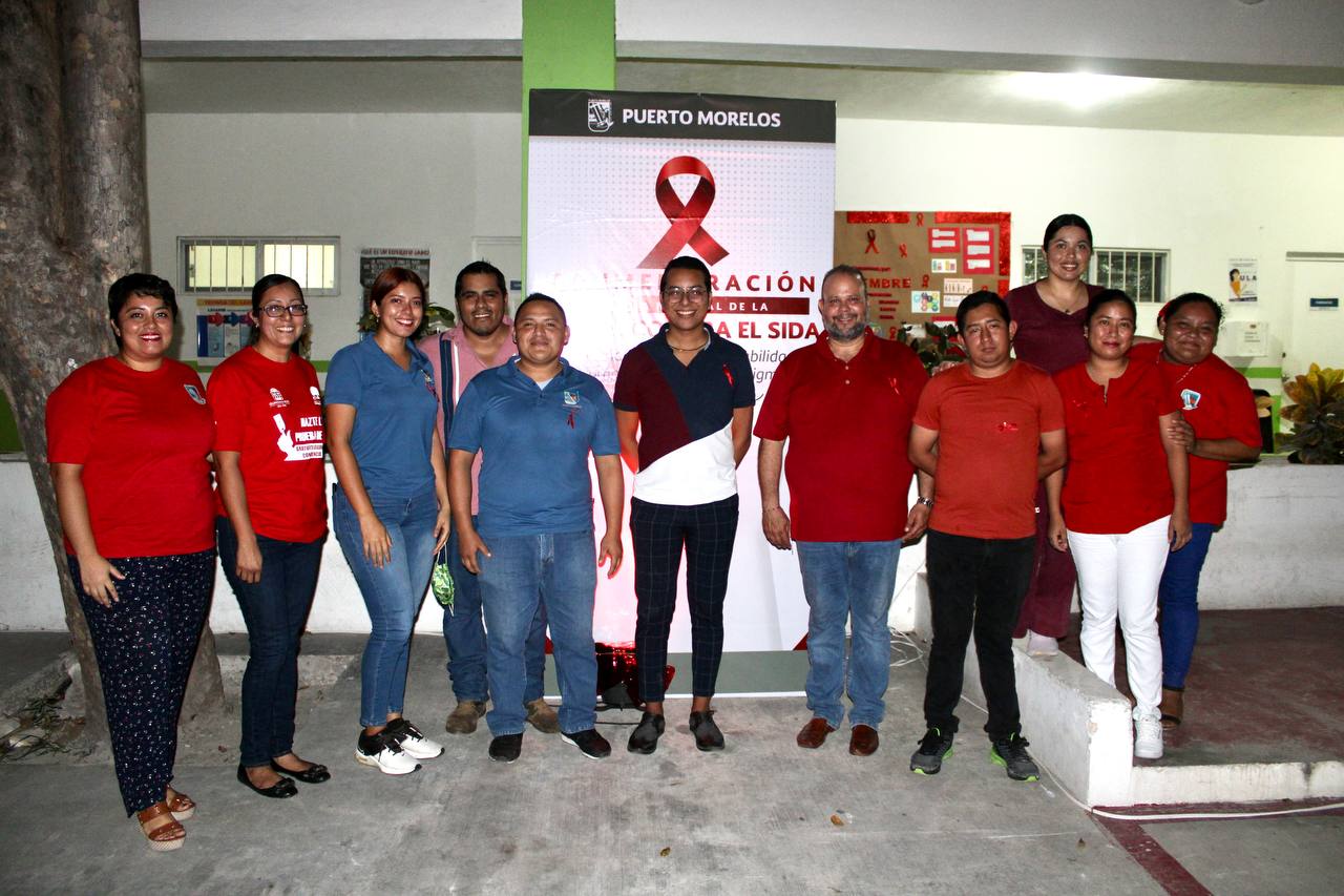 Convocan en Puerto Morelos a sumarse a la lucha contra el VIH-SIDA