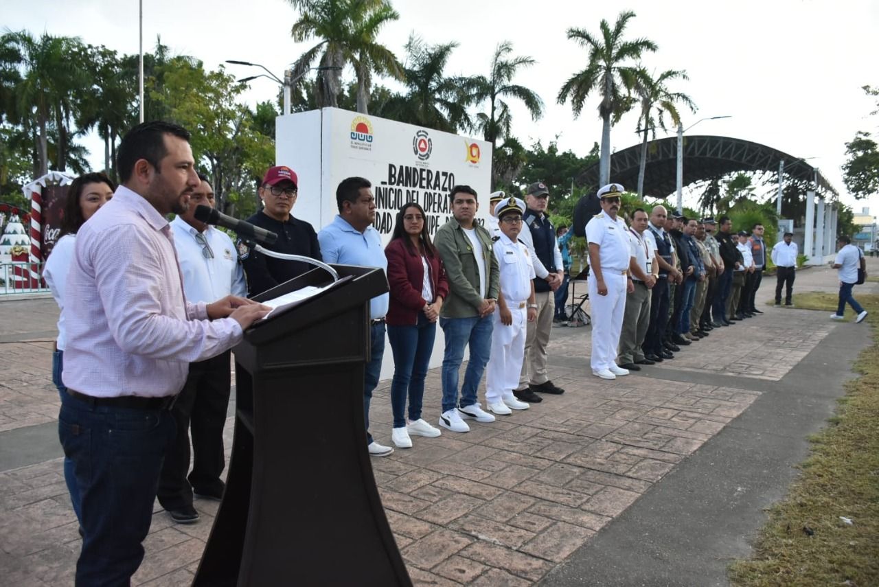Dan banderazo de inicio del operativo Guadalupe-Reyes en OPB
