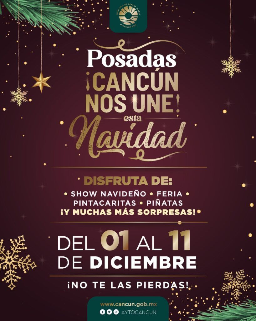 Invitan a ¡Cancún nos une! Esta Navidad