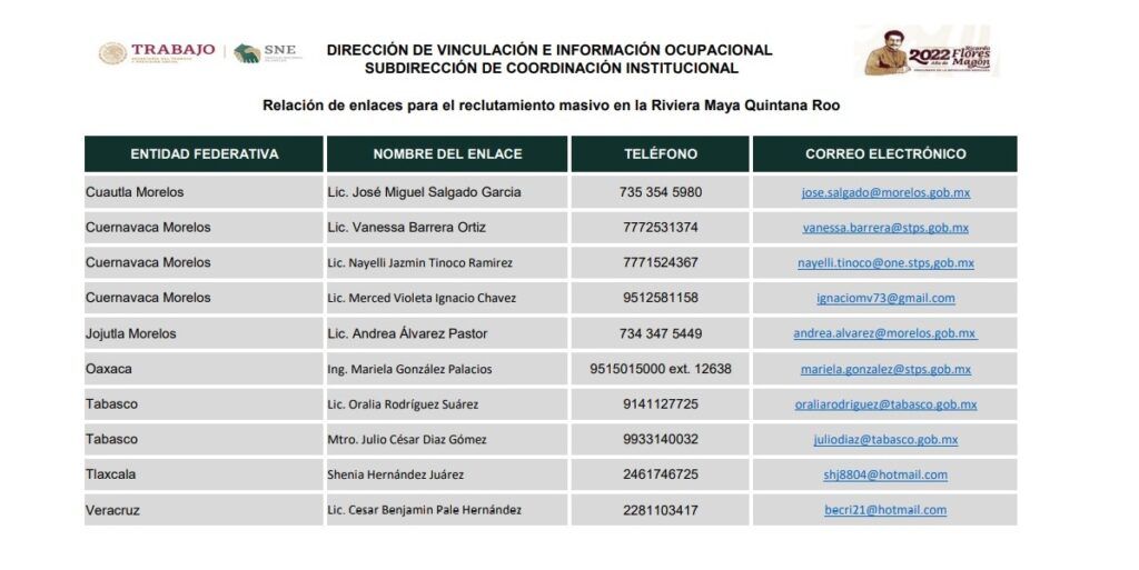 Reclutan trabajadores en Morelos, Tlaxcala, Tabasco, Oaxaca y Veracruz para la Riviera Maya