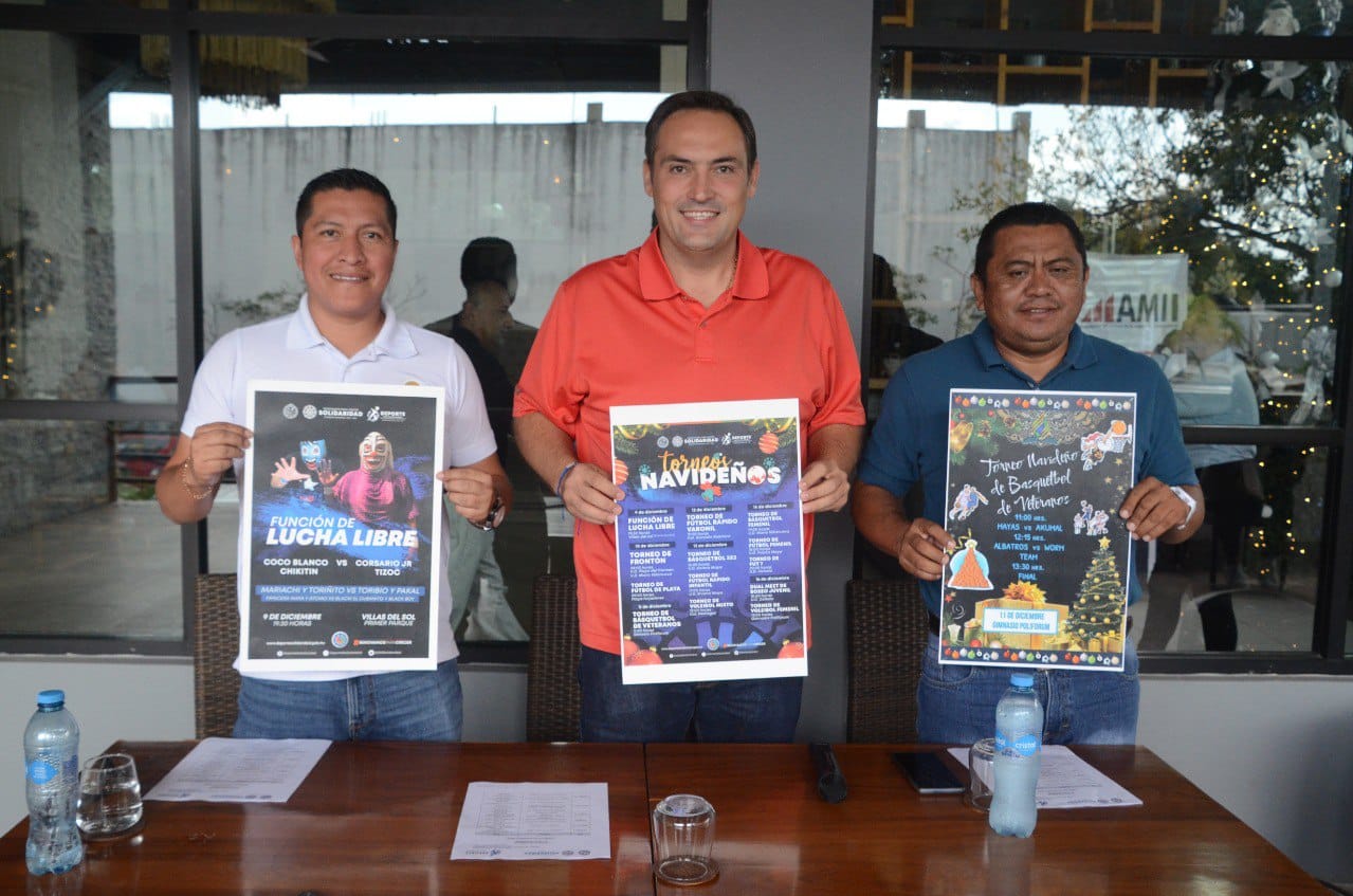 Anuncia gobierno municipal los Torneos Navideños 2022