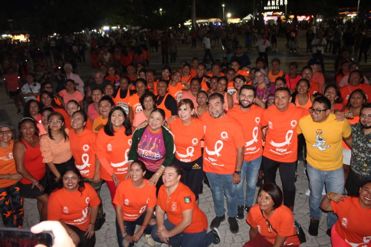 Realizan Master Class de zumba, para promover la erradicación de la violencia