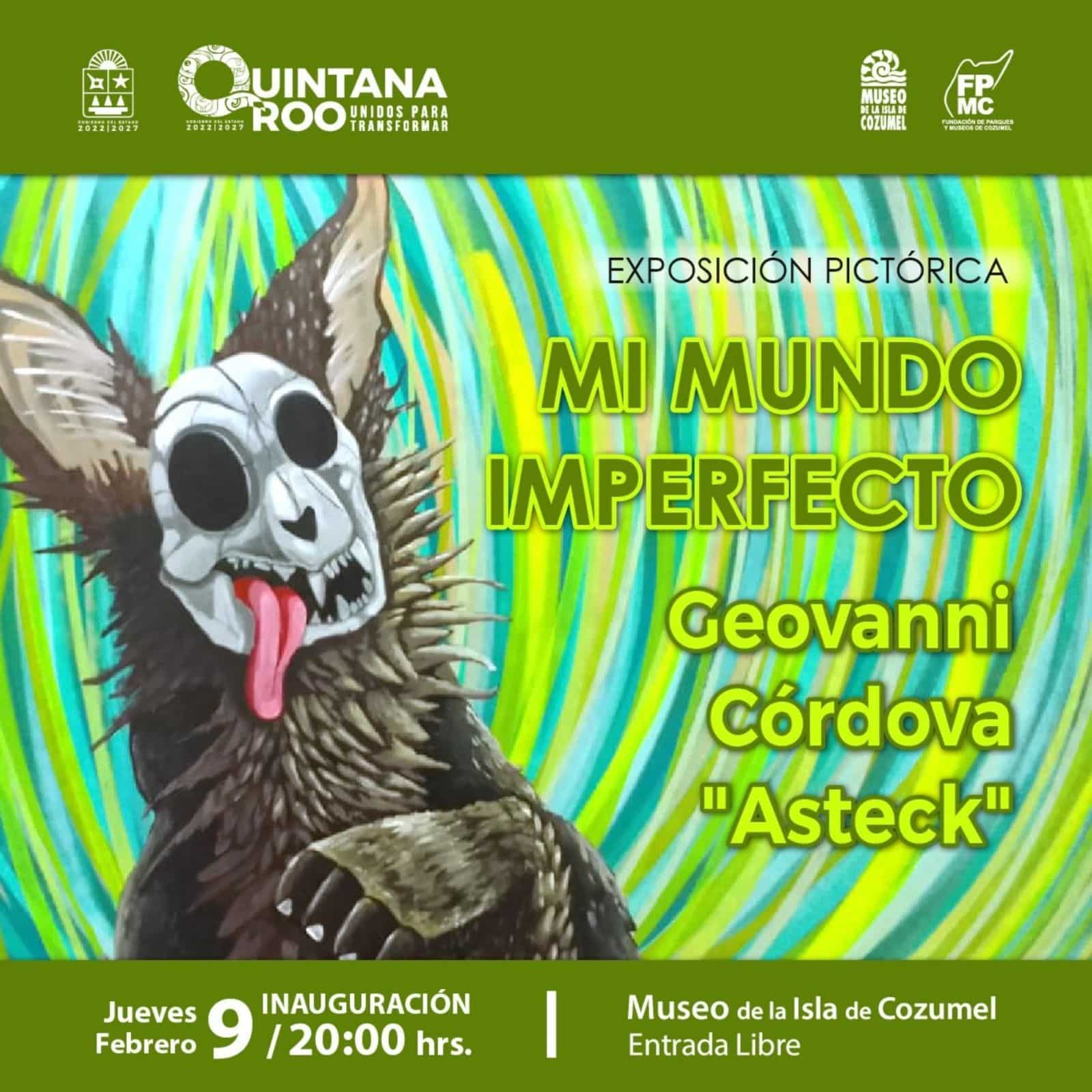 Del artista urbano cozumeleño Geovanni Córdova “Asteck”