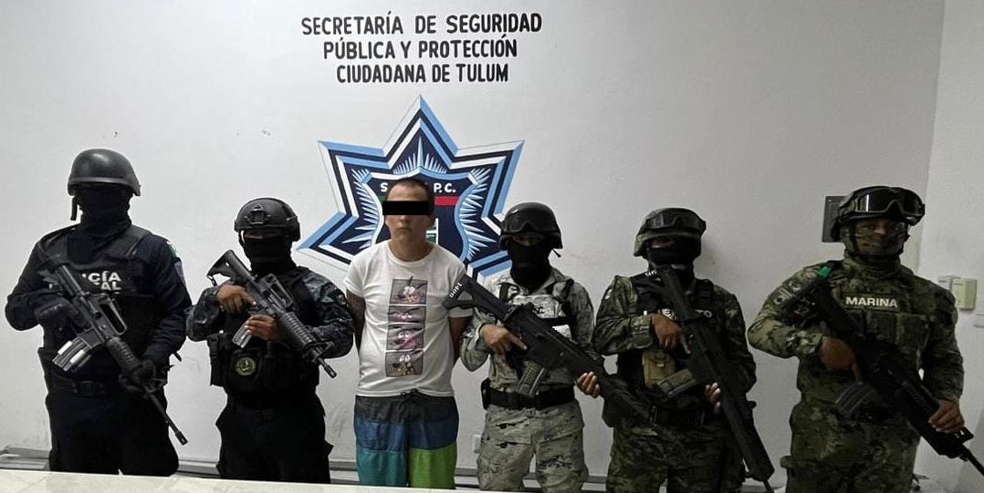Ponen a disposición ante el Ministerio Público a presunto narcomenudista detenido en Tulum