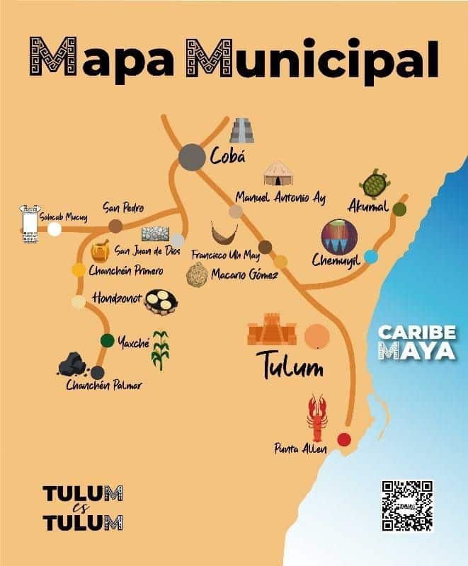 Presentan nuevo mapa turístico de Tulum