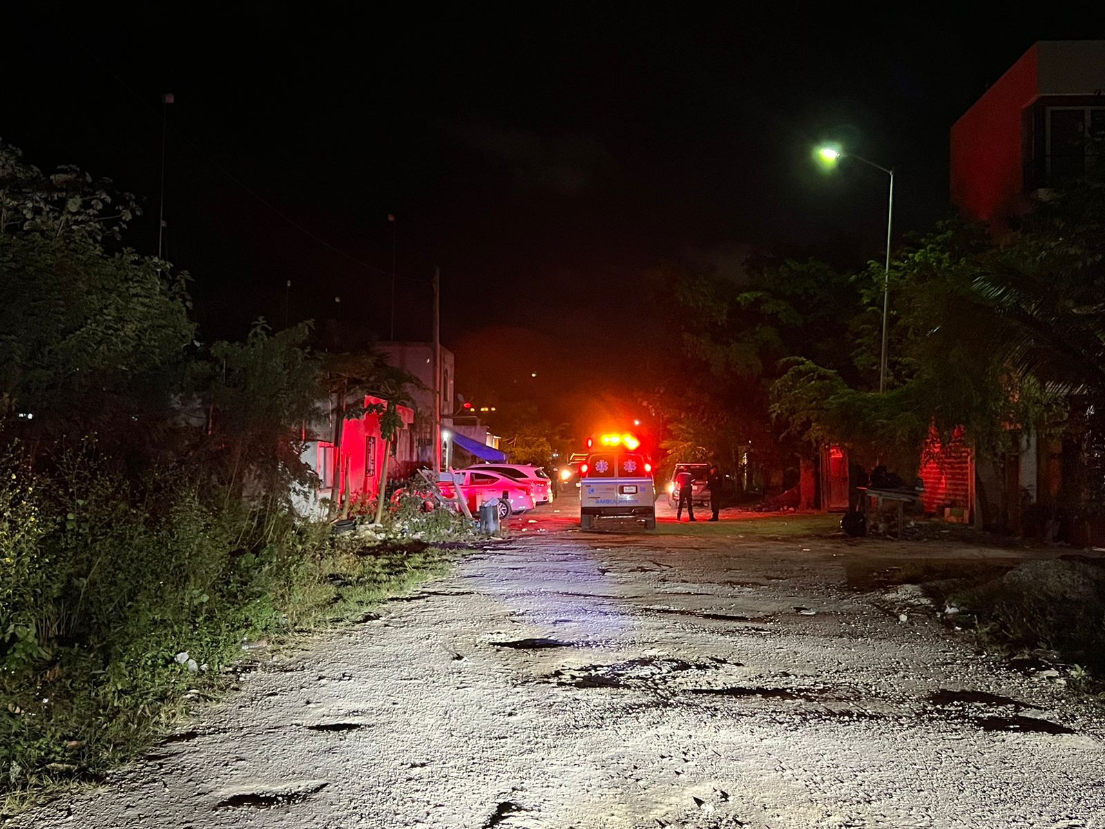 Asesinado de un balazo en la colonia La Veleta de Tulum