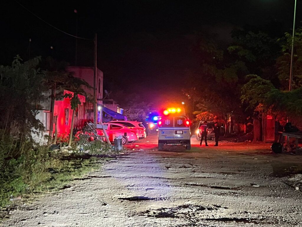 Asesinado de un balazo en la colonia La Veleta de Tulum