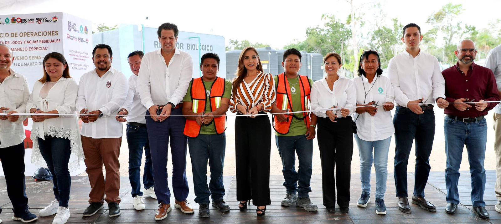 Inaugura Mara Lezama la primera planta de tratamiento de aguas azules para Quintana Roo