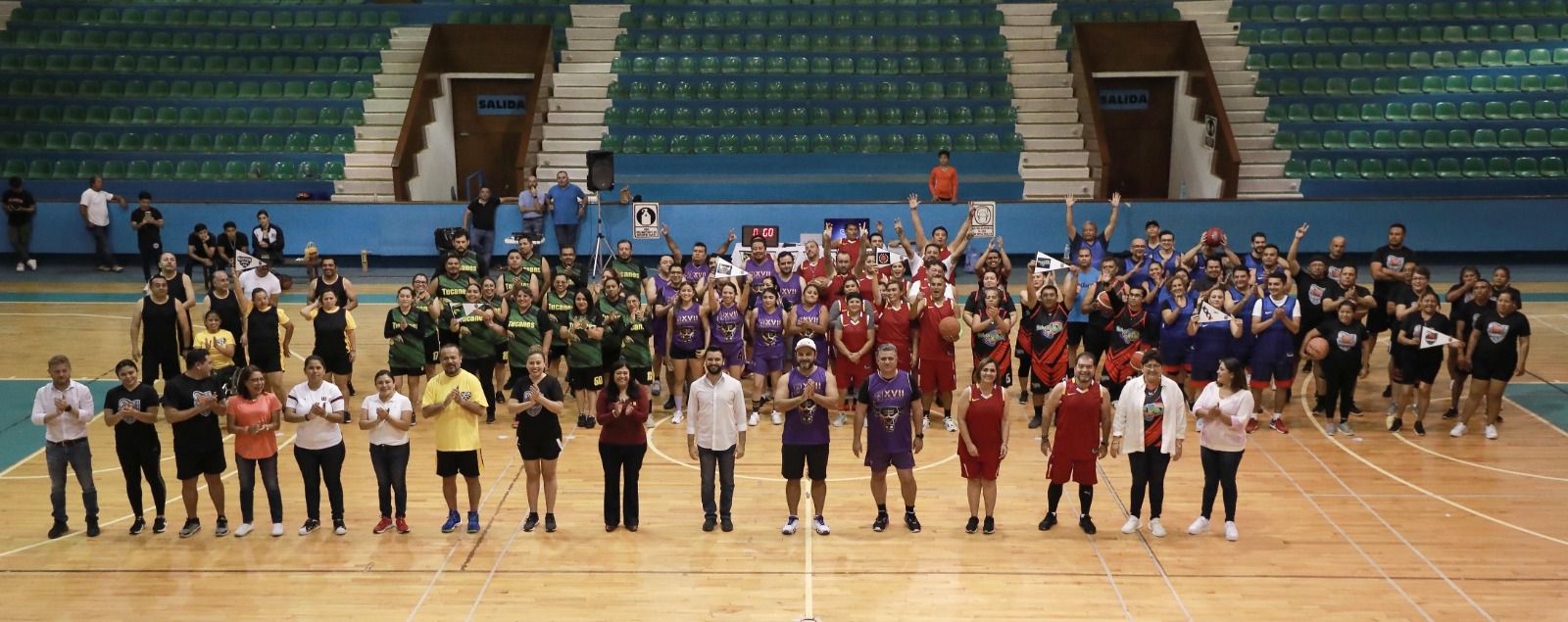 Inaugura XVII Legislatura torneo mixto de básquetbol “Bienestar Laboral”