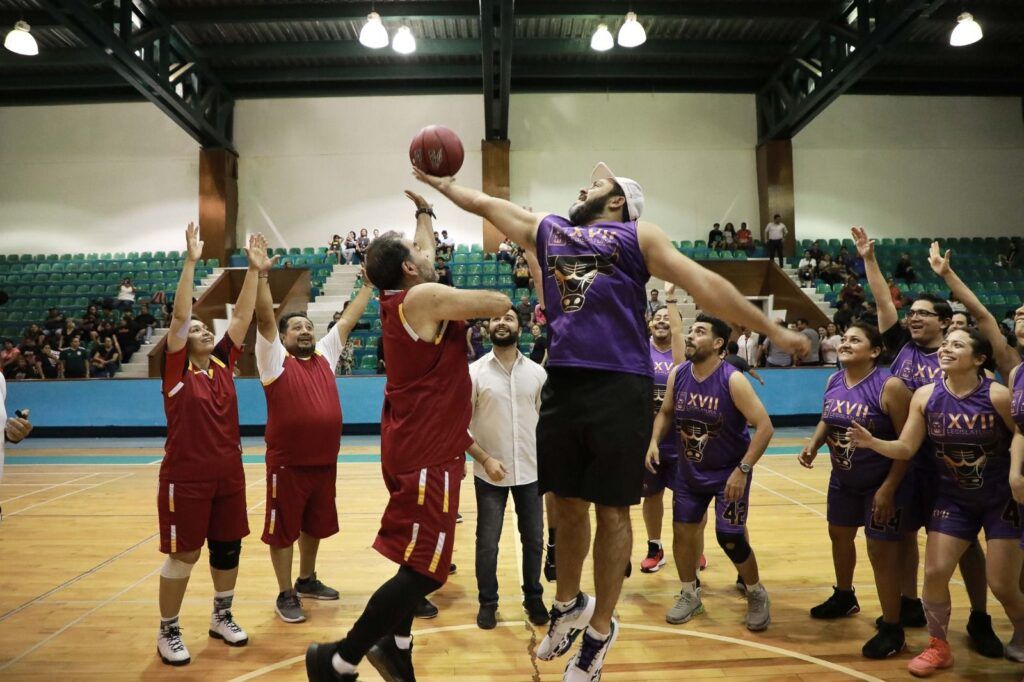 Inaugura XVII Legislatura torneo mixto de básquetbol “Bienestar Laboral”