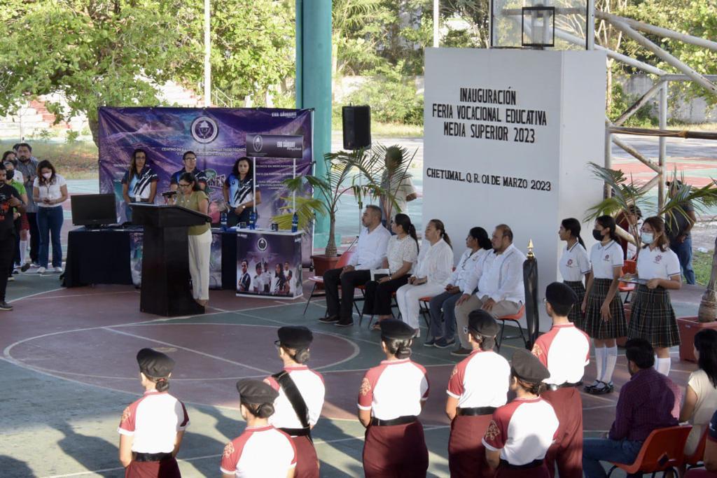 Inauguran la Feria Vocacional Educativa Media Superior 2023