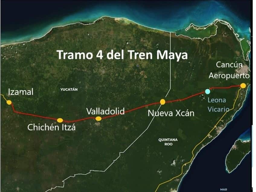 Cumplen metas en Tramo 4 del Tren Maya