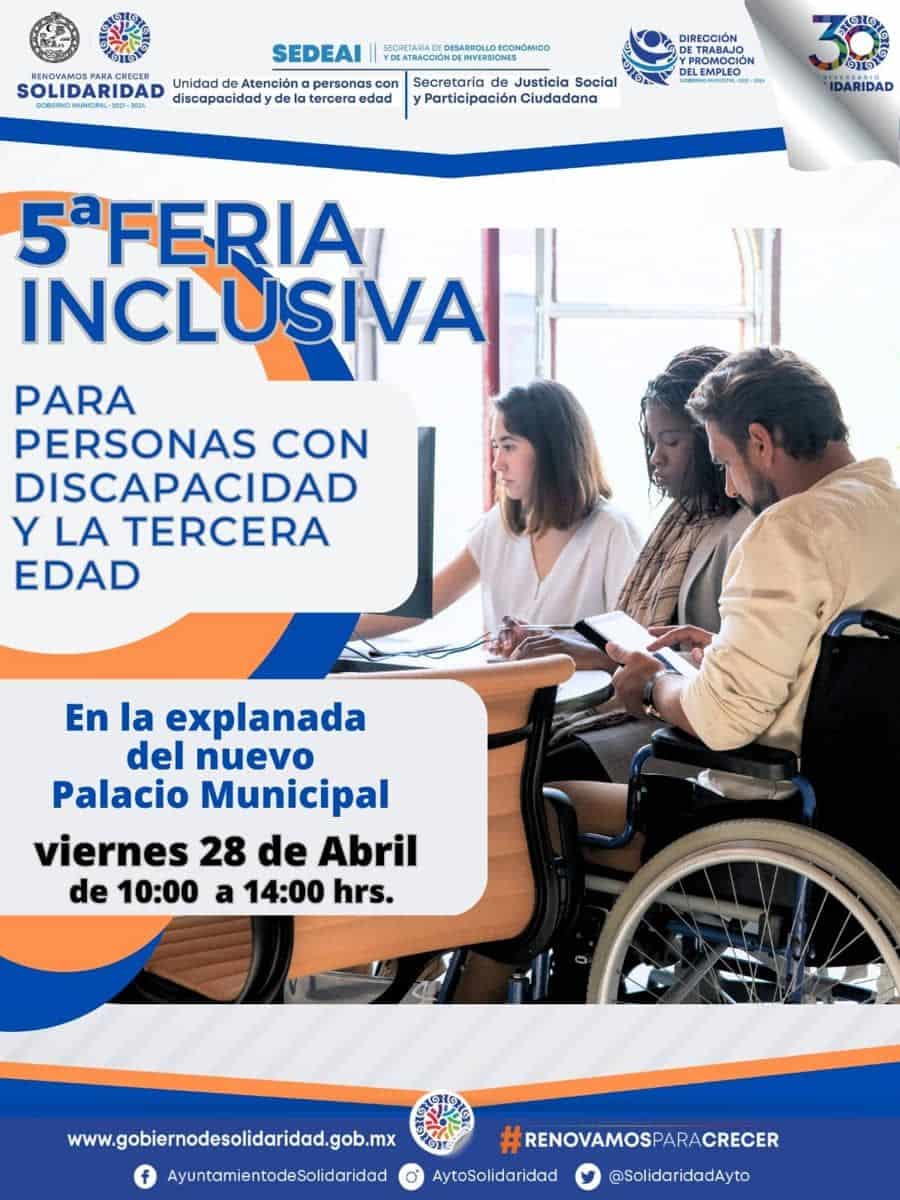 Feria inclusiva brinda oportunidad de empleo