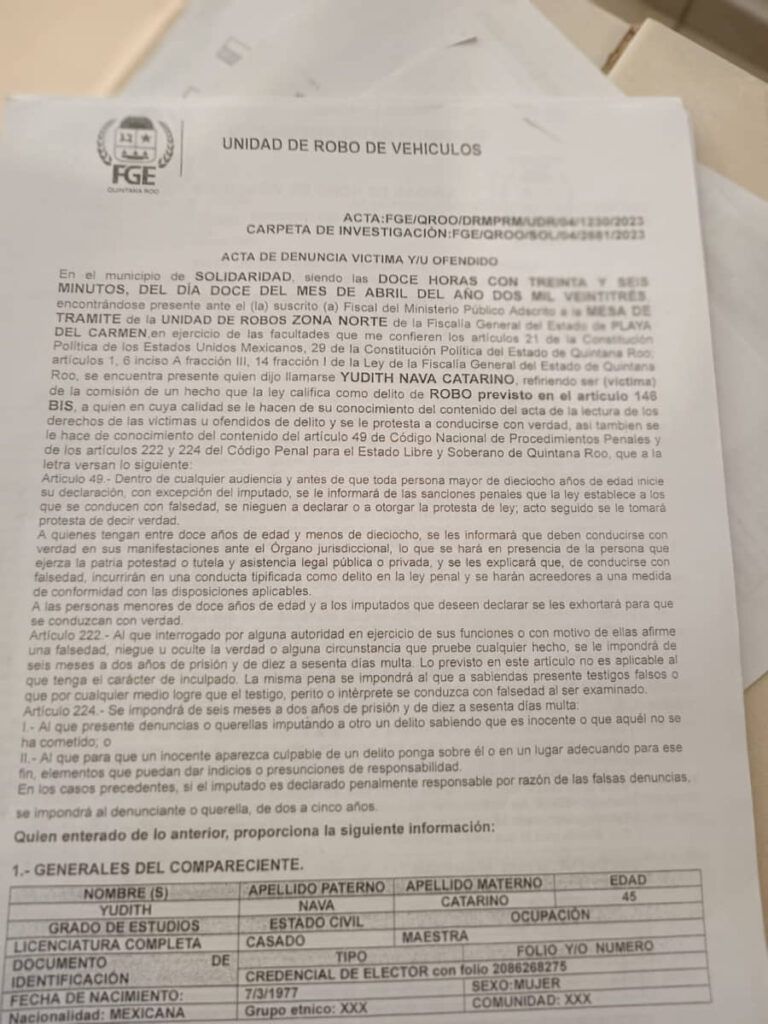 Turistas de Guerrero denuncian robo de una camioneta en el hotel Sahara