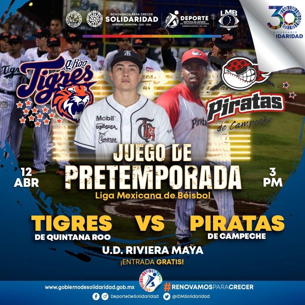 Tigres de Quintana Roo contra Piratas de Campeche en Playa del Carmen