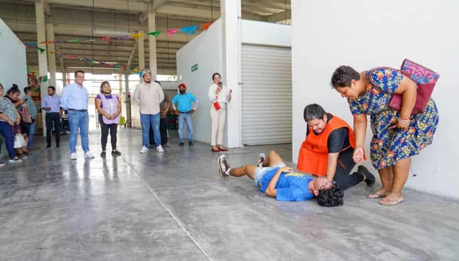 Simulacro de incendio para valorar resultados