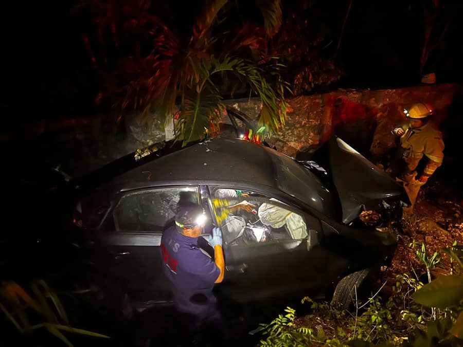 Accidente en la carretera Tulum-Felipe Carrillo Puerto deja un lesionado