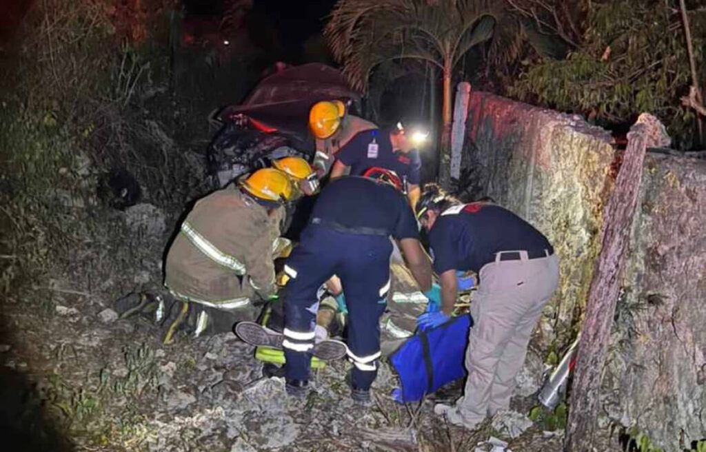 Accidente en la carretera Tulum-Felipe Carrillo Puerto deja un lesionado