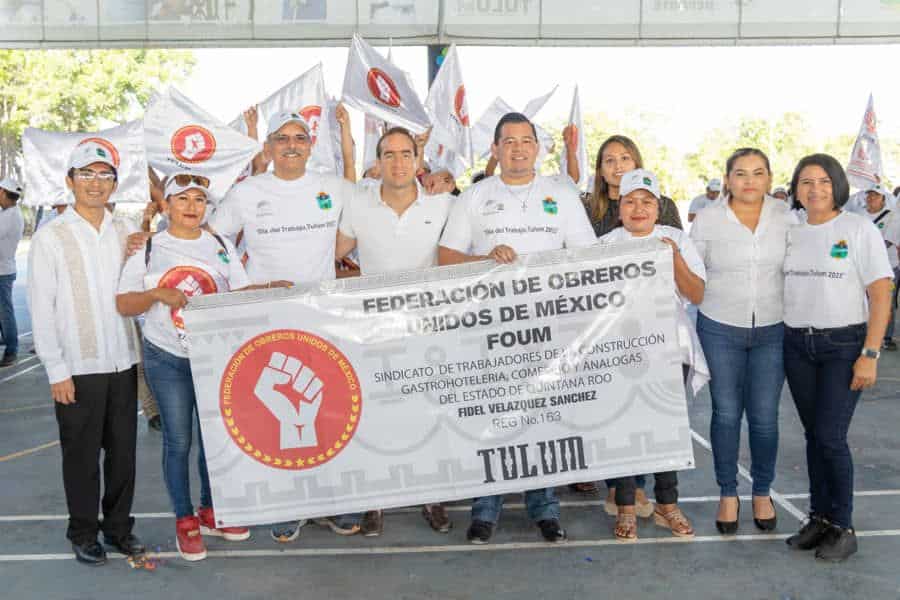 Diego Castañón conmemora el Día del Trabajo y anuncia primer pago de laudo laboral trabajadores del SUTSAT