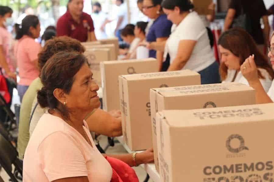 Mara Lezama inicia la entrega de despensas “Comemos Tod@s” en Chetumal