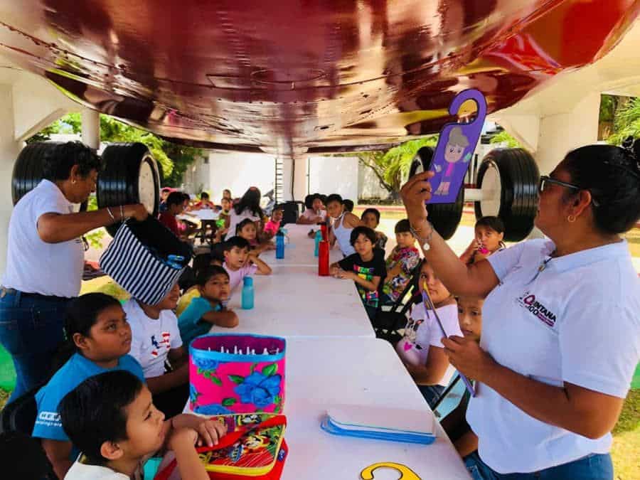 La Fundación de Parques y Museos de Cozumel imparte talleres educativos y divertidos para la niñez cozumeleña