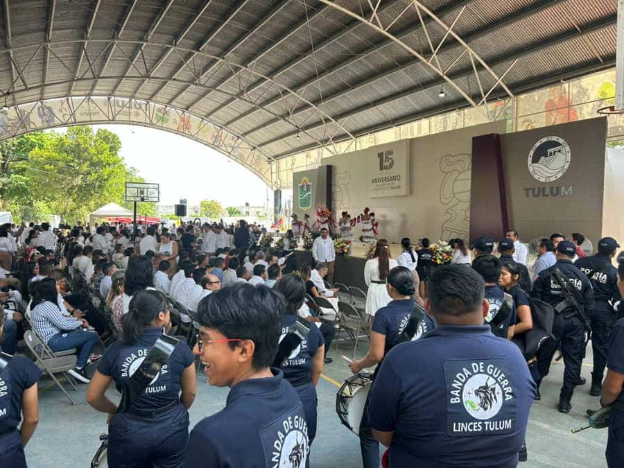 Con mensaje de unidad, marcan el 15 aniversario de Tulum como municipio