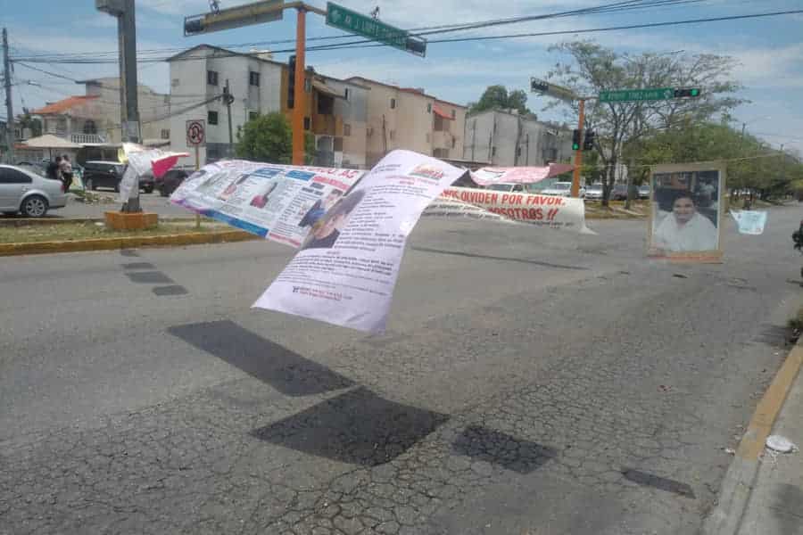 Bloquean la avenida Nichupté por segunda vez, por el caso Fernanda Cayetana