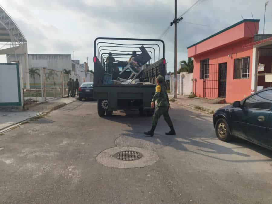 Más de 18 toneladas de cacharros fueron recogidos en nueve colonias y fraccionamientos de Chetumal