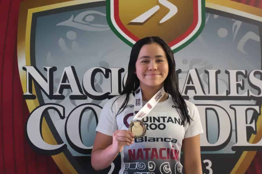 Debuta selección de Quintana Roo con cinco medallas en la disciplina de natación