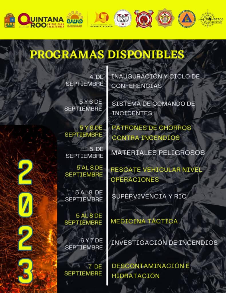 Realizarán "Primer Congreso de Bomberos de Chetumal 2023"