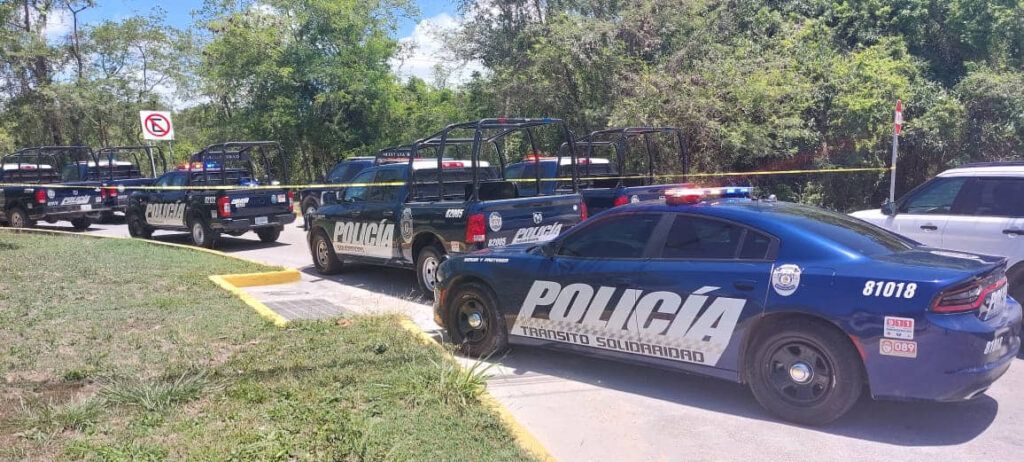 Balazos entre Policías de playa del Carmen y delincuentes que huían desde la ciudad de Cancún