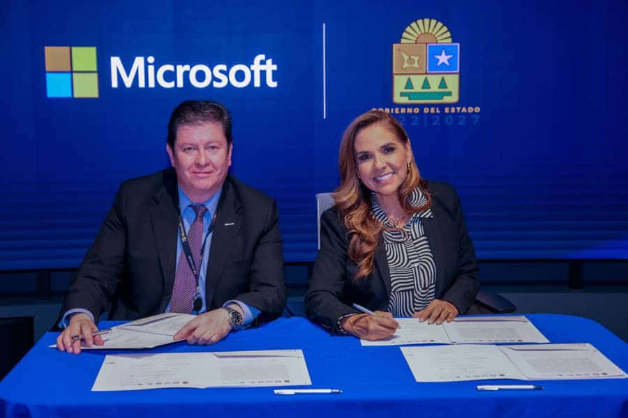 Mara Lezama y Microsoft impulsarán la inclusión digital de las MiPymes en Quintana Roo