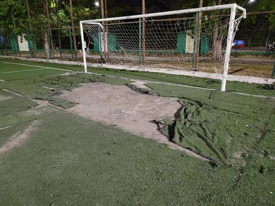 Unidades deportivas de Cozumel en el abandono, al esperar municipio inversión federal