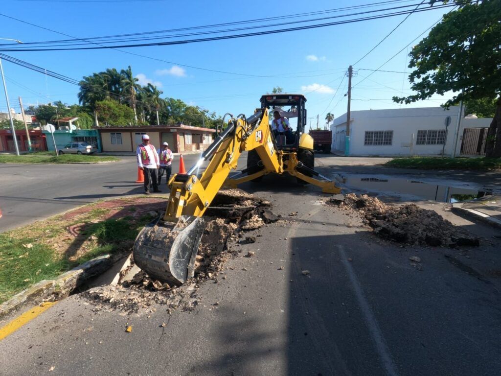 Inicia la SEOP programa de atención de desfondes en Chetumal