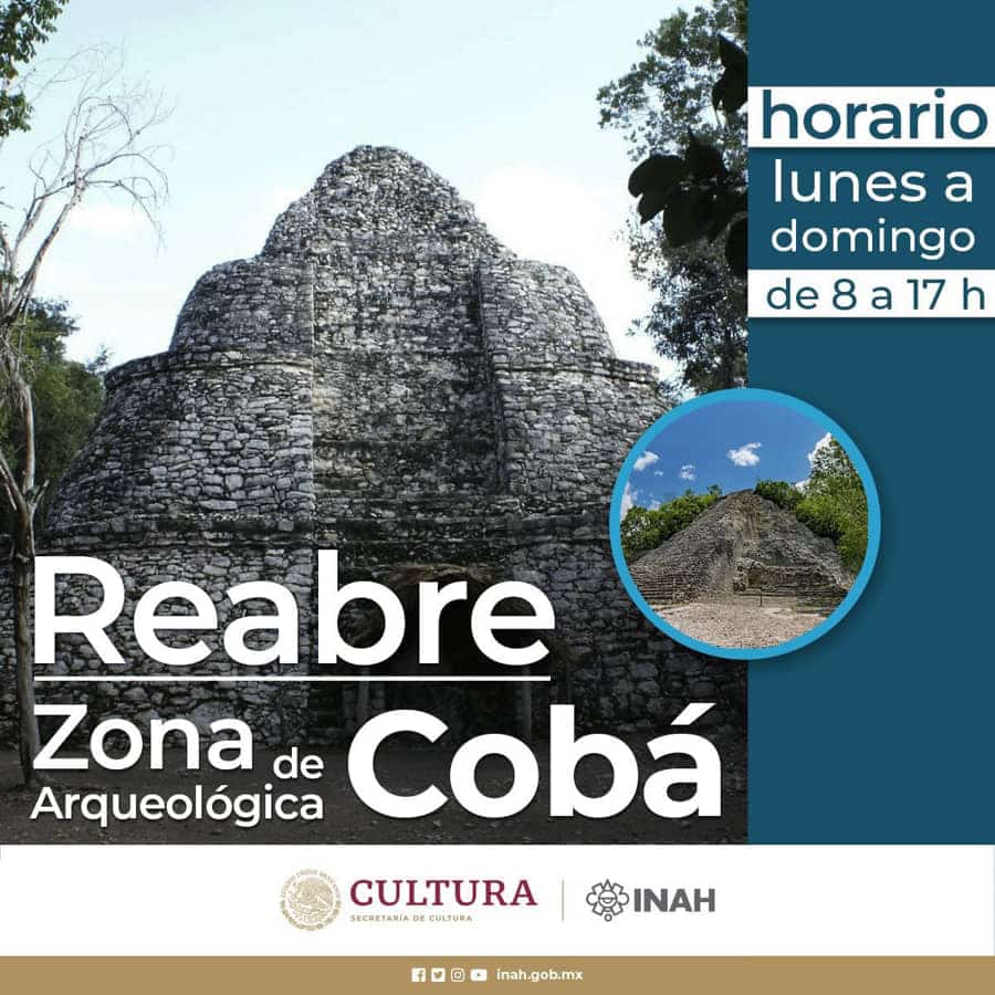 "Reabre" INAH zona arqueológica de Cobá, al llegar a acuerdo con ejidatarios