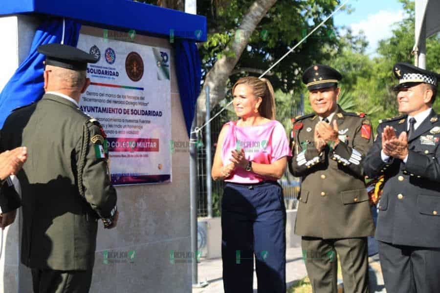 Inaugura Lili Campos avenida Heroico Colegio Militar