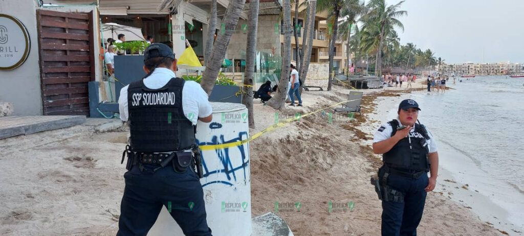 Muere hombre de 34 años, tras ahogarse en el mar de Playa del Carmen