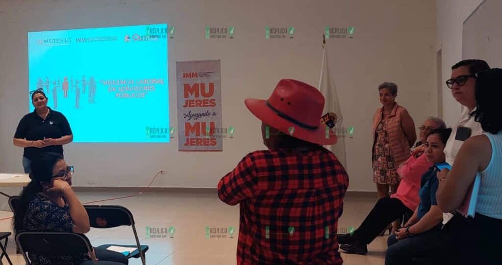 Imparte Instituto Municipal de la Mujer de Puerto Morelos plática sobre violencia laboral