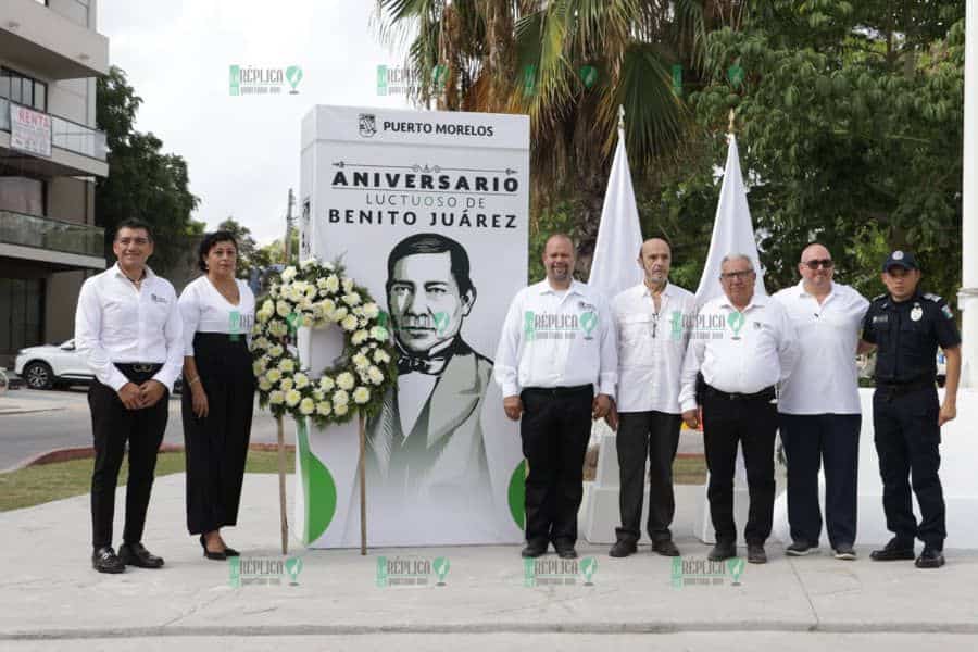 Recuerda Puerto Morelos a Benito Juárez, hombre reformador y de profundas convicciones