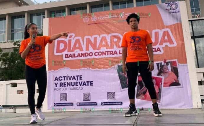 Solidarenses conmemoran Día Naranja bailando contra la violencia