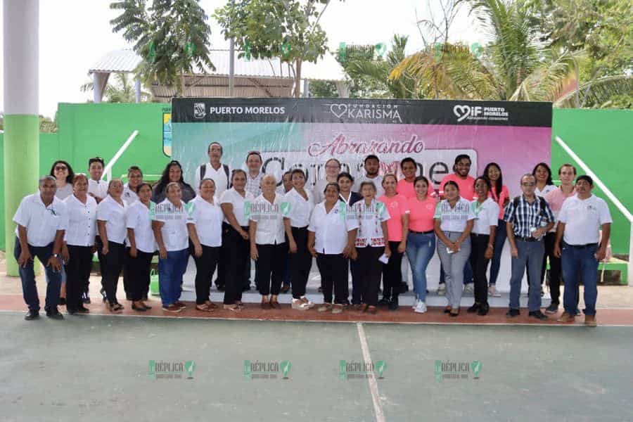 Lleva DIF Puerto Morelos Feria de Servicios Integrales para la Familia a Leona Vicario