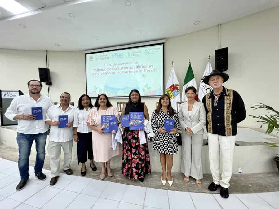 Gobierno de Mara Lezama participa en la firma del compromiso con la “Carta de la Tierra”