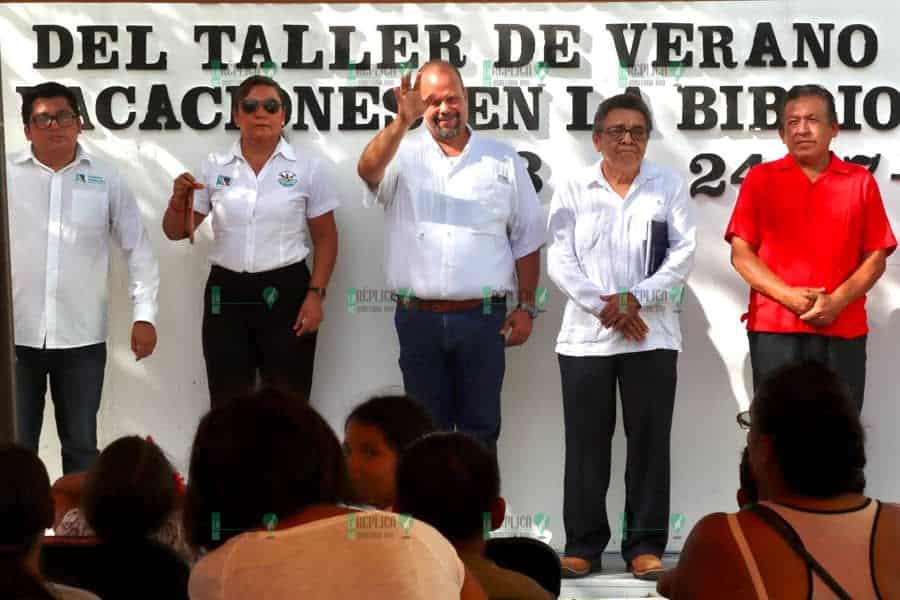 Inicia en Puerto Morelos el curso de verano “Mis Vacaciones en la Biblioteca 2023”